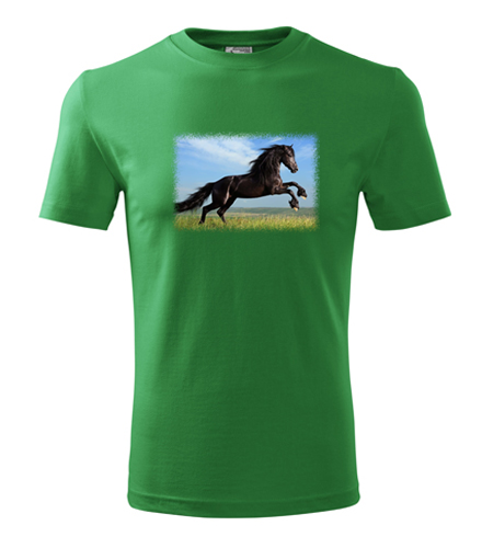Zelené tričko s koněm 2