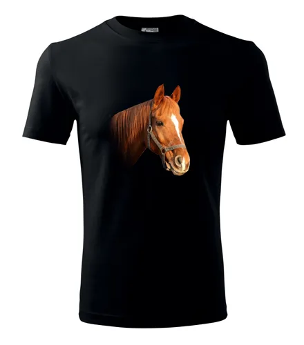 Černé tričko s koněm 3