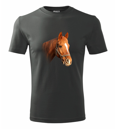 Grafitové tričko s koněm 3