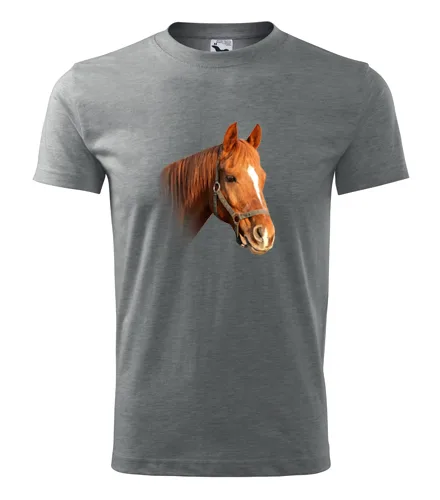 Šedé tričko s koněm 3