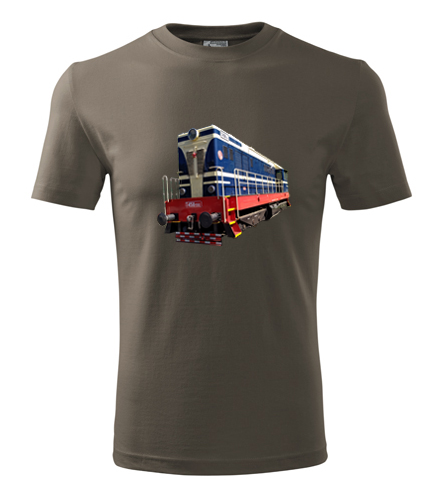 Army tričko s motorovou lokomotivou t458
