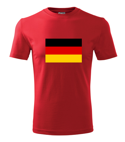 Červené tričko s německou vlajkou