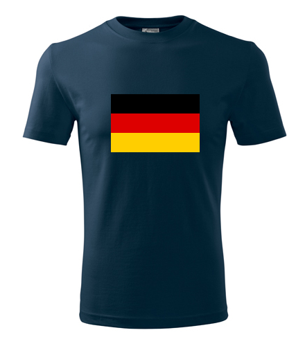 Tmavě modré tričko s německou vlajkou