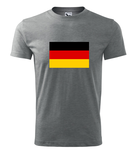 Šedé tričko s německou vlajkou