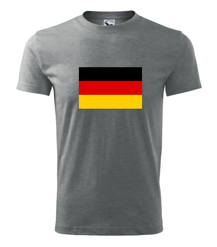 Šedé tričko s německou vlajkou