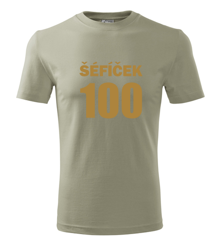 Khaki tričko Šéfíček 100