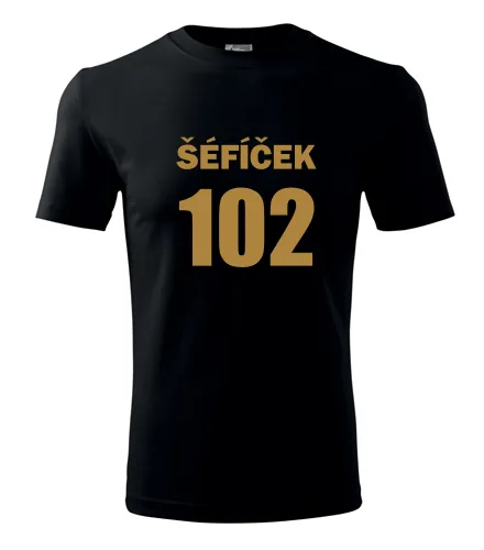 Čierne tričko Šéfíček 102