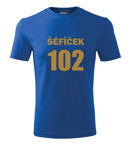 Modré tričko Šéfíček 102