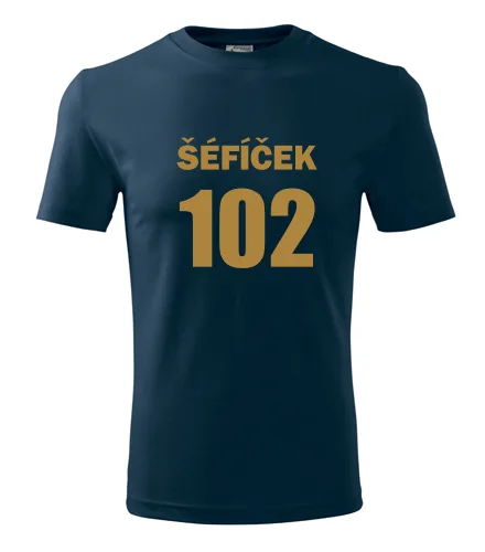 Tmavomodré tričko Šéfíček 102