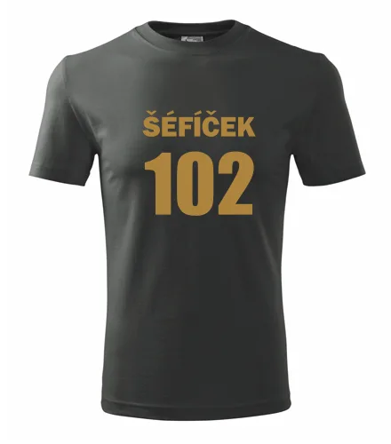 Grafitové tričko Šéfíček 102