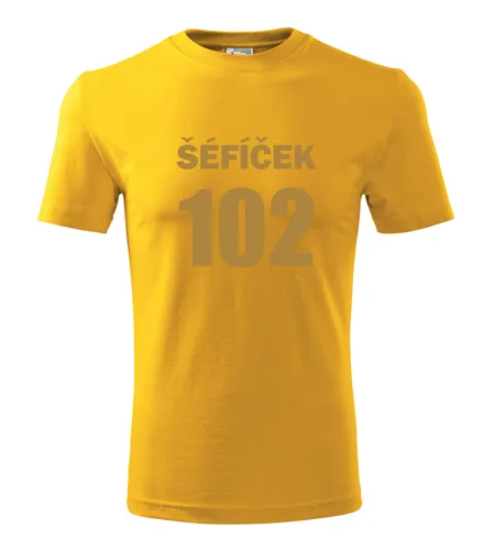 Žlté tričko Šéfíček 102