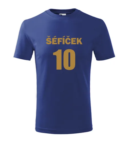 Modré dětské tričko Šéfíček 10