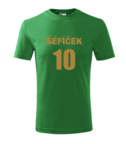 Zelené dětské tričko Šéfíček 10