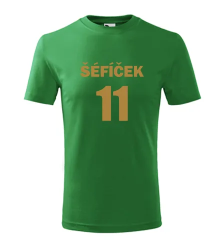 Zelené dětské tričko Šéfíček 11