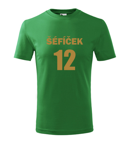 Zelené dětské tričko Šéfíček 12