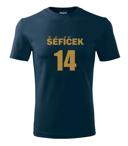 Tmavě modré tričko Šéfíček 14