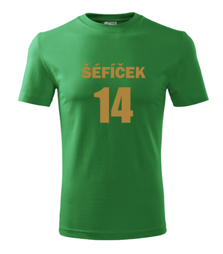 Zelené tričko Šéfíček 14