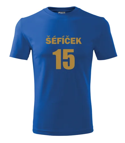 Modré tričko Šéfíček 15