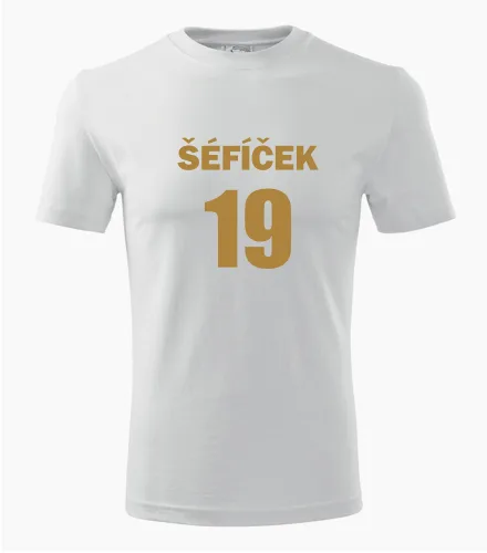 Bílé tričko Šéfíček 19