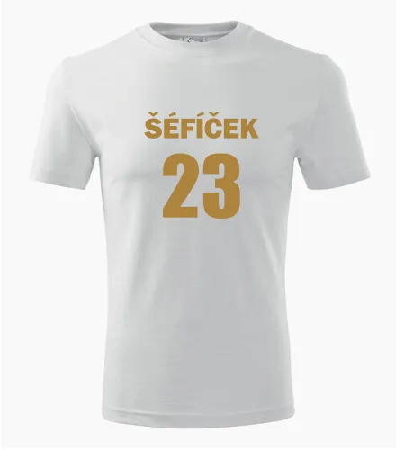 Bílé tričko Šéfíček 23