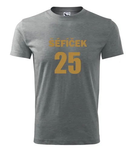 Šedé tričko Šéfíček 25