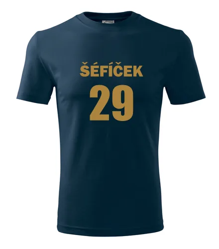 Tmavě modré tričko Šéfíček 29