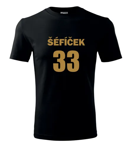 Černé tričko Šéfíček 33