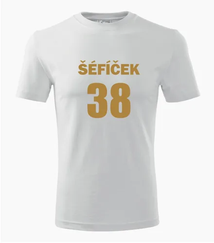 Bílé tričko Šéfíček 38