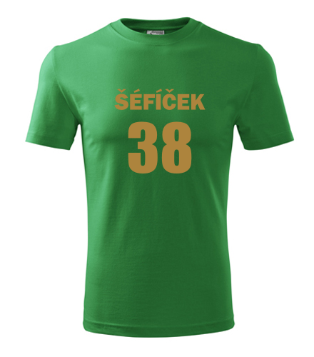 Zelené tričko Šéfíček 38