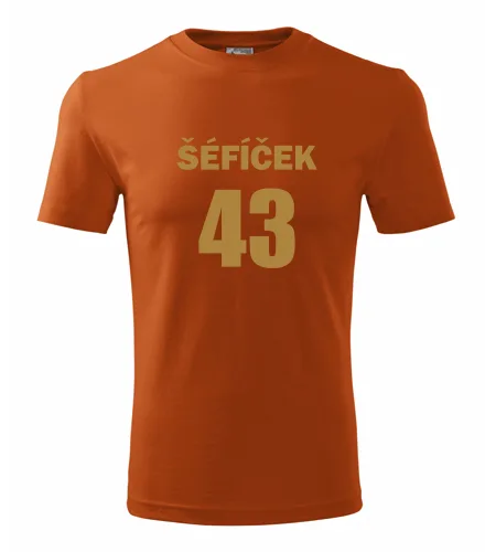 Oranžové tričko Šéfíček 43