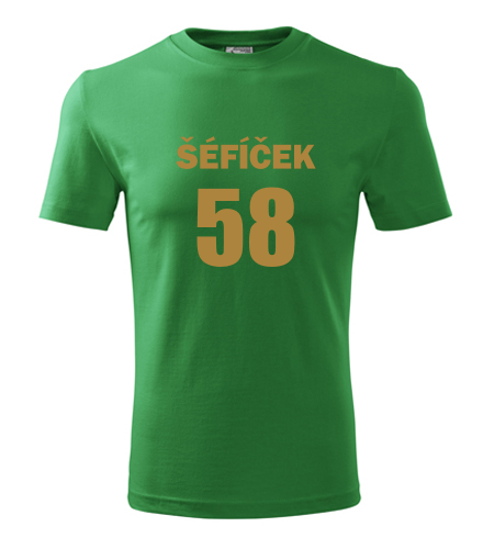 Zelené tričko Šéfíček 58