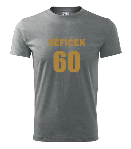 Šedé tričko Šéfíček 60