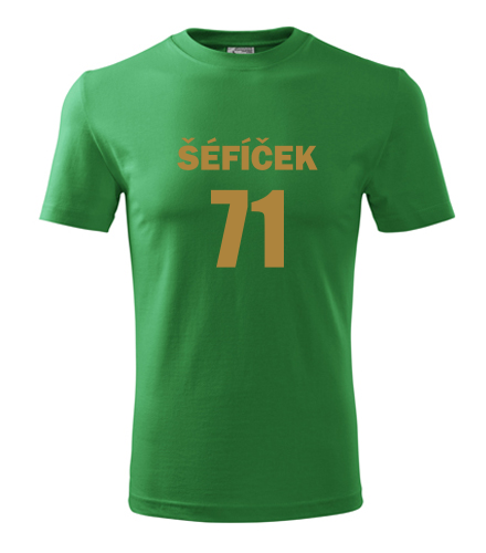 Zelené tričko Šéfíček 71