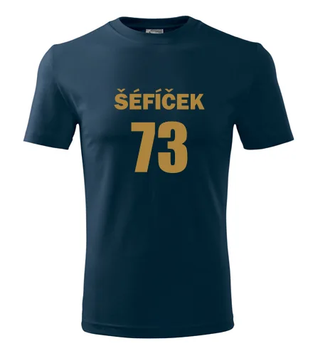 Tmavě modré tričko Šéfíček 73