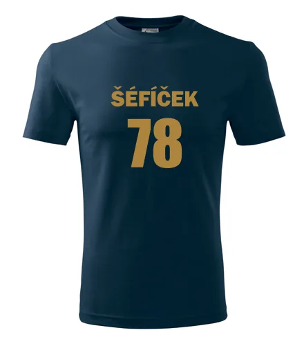 Tmavě modré tričko Šéfíček 78