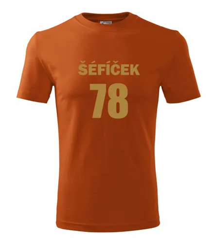 Oranžové tričko Šéfíček 78