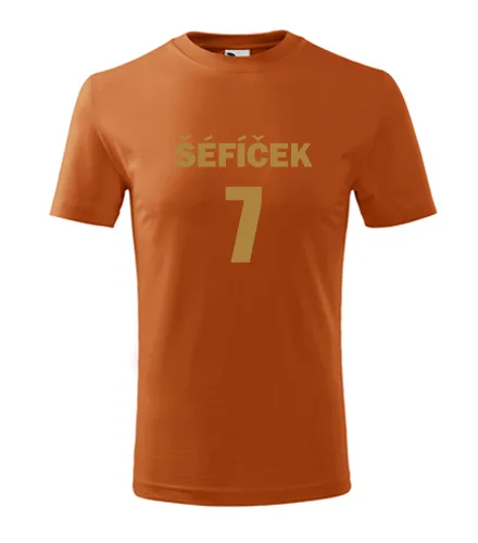 Oranžové dětské tričko Šéfíček 7