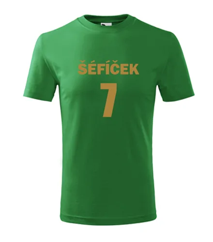 Zelené dětské tričko Šéfíček 7