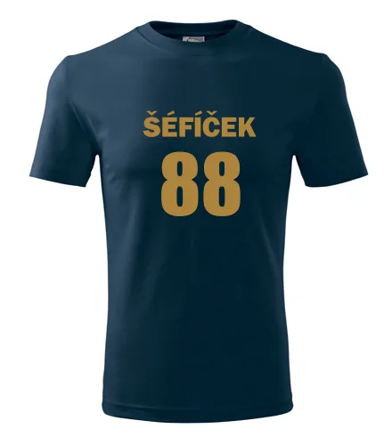 Tmavě modré tričko Šéfíček 88