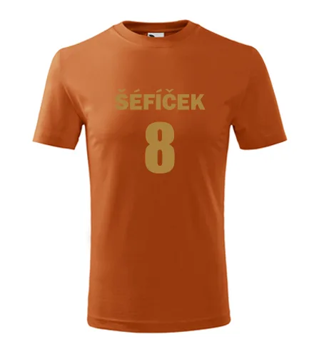 Oranžové dětské tričko Šéfíček 8