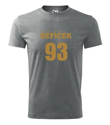 Šedé tričko Šéfíček 93
