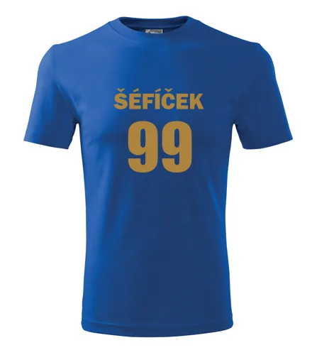 Modré tričko Šéfíček 99