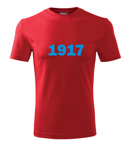 Červené tričko s rokem narození 1917