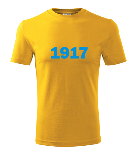 Žluté tričko s rokem narození 1917