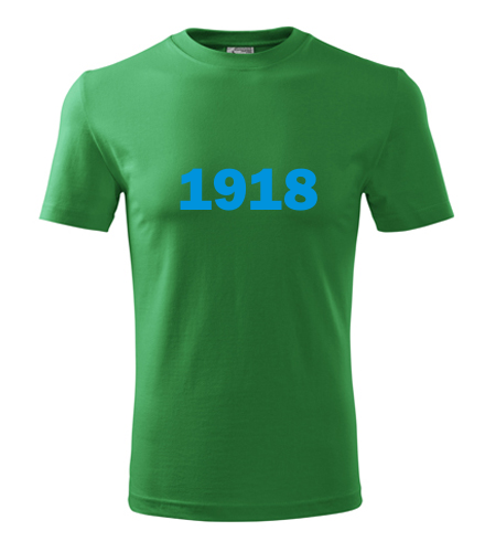 Zelené tričko s rokem narození 1918