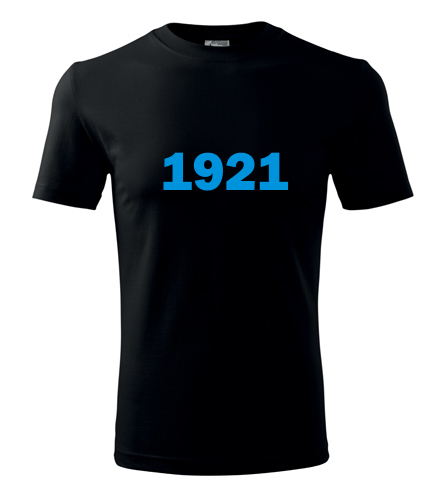 Černé tričko s rokem narození 1921
