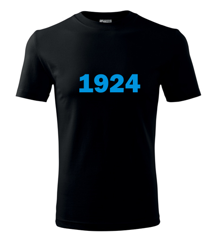 Černé tričko s rokem narození 1924