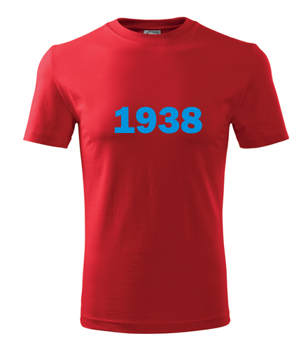 Červené tričko s rokem narození 1938