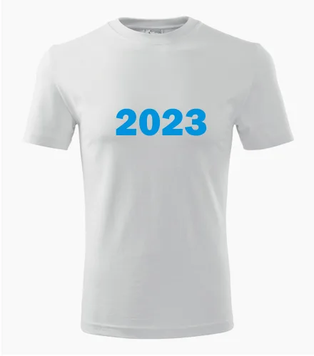 Bílé tričko s rokem narození 2023