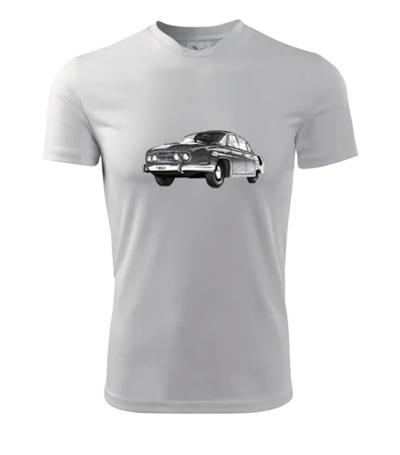 trička s potiskem Bílé tričko s kresbou Tatry 603